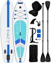Sup CYFIE サップボード 長さ320cm スタンドアップパドルボード インフレータブル式 両用パドル&カヤックシート付 カメラマウント付 パドルボード初...
