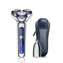 シェーバー メンズ 髭剃り 【一台2役・360°回転式&54枚刃】 Type-C充電式 IPX7防水 丸洗い可 メンズシェーバー 低騒音 軽量 急速充電 お風呂...