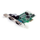 StarTech.com RS232Cシリアルアダプターカード/PCI Express/2ポート/16550 UART/標準プロファイル(ロープロファイルブラケット付属)/Windows & Linux/シリアル拡張カード PEX2S553