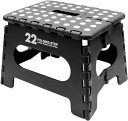 トレードワン 踏み台 折りたたみ ステップ 22×32×25cm コンパクト 室内・屋外 洗車 チェア アウトドア キャンプ 釣り セノ・ビー LG22 ブラッ...