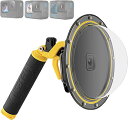 Kiowon GoPro HERO12 HERO 11 HERO 10 HERO 9 適用 ドームポート ゴープロ用 透明ドーム 30M 水中撮影用 ハウジング...