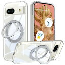 Pixel 8 用 ケース Magsafe対応 360°回転スタンド Google ピクセル8 カバー Uovon スマホケース 携帯ケース ワイヤレス充電 車...