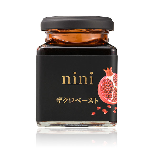 nini ニニ ザクロペースト 200g Pomegranate Paste 1瓶に約10個分のザクロ 皮と種ごと圧縮・圧搾 農薬 防腐剤 甘味料…