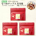 フリーズドライ なつめチップス 月乃果（TSUKINOKA）20g ×3パック 無農薬・無化学肥料 ノンシュガー ノンフライ 無添加 厳選なつめ 日本加工