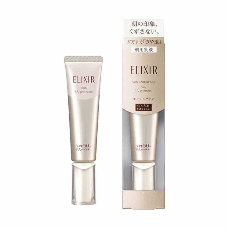 デーケアレボリューション SP+ 化粧下地 朝用乳液 エリクシール デイケアレボリューション SPF50+ PA++++ (35ml) 資生堂 エイジングケア乳液 乾燥 小じわ スキンケア 正規品 乾燥肌 敏感肌 乳液 朝用 シュペリエル ( ELIXIR SUPERIEUR ) 送料無料のサムネイル
