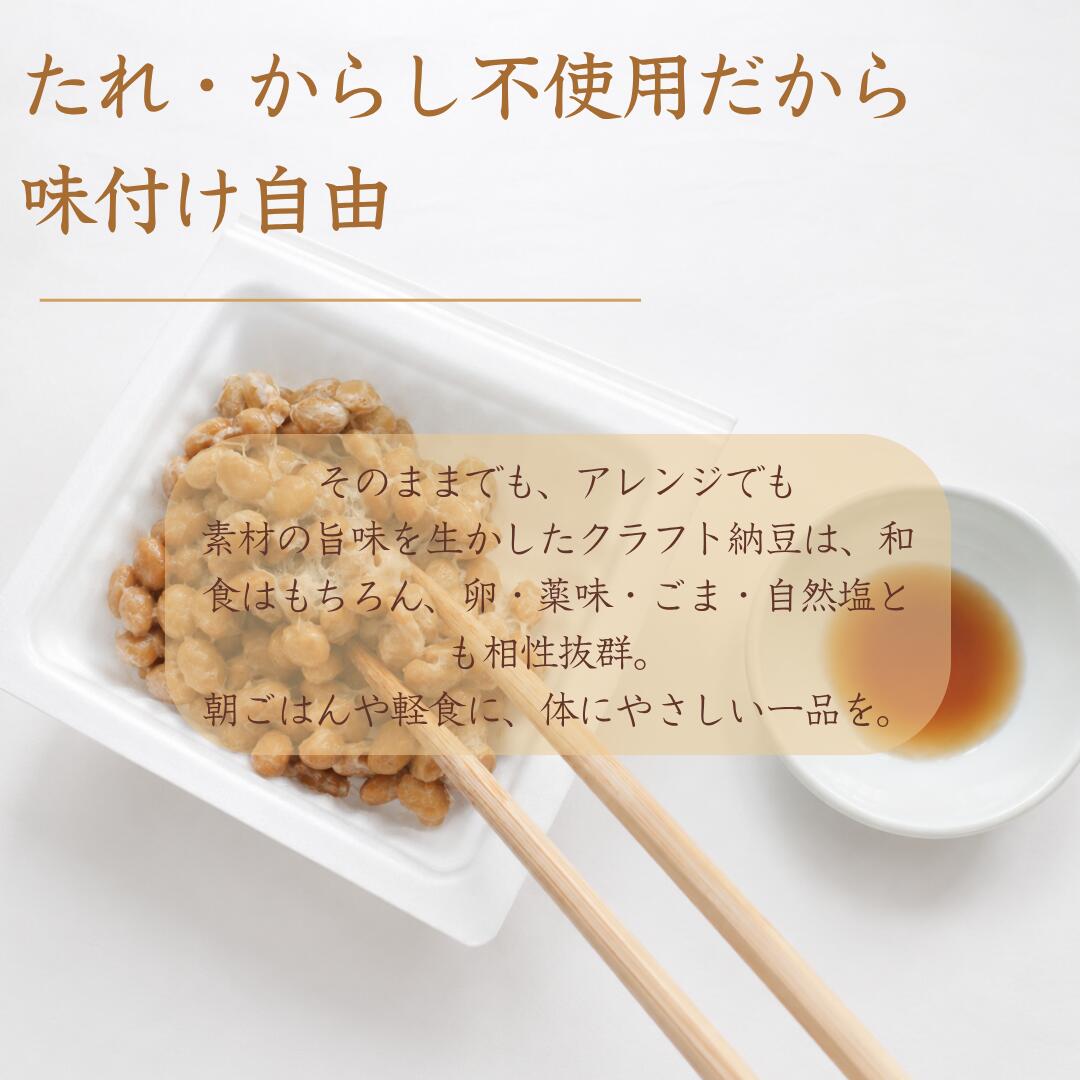 国産クラフト納豆 40g×3P｜三重県菰野町産大豆100%使用 中粒 たれ・からしなし 冷...