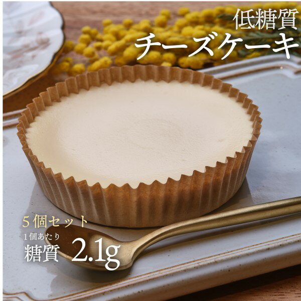 5個セット 低糖質チーズケーキ1個入 5個セット 冷凍便 |ロカボ 低糖質食品 低糖質スイーツ 糖質制限 低糖質 糖質オフ 手土産 ヘルシー ギフト 誕生日 濃厚 おやつ 置き換え ダイエット スイーツおから 冷凍便