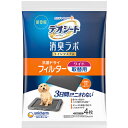 【3980円以上送料無料】【ポイント2倍】ユニ・チャーム デオシート 消臭ラボトイレシステム 抗菌ドライフィルター ワイド 取替用 4枚入 3日間交換無しでも...