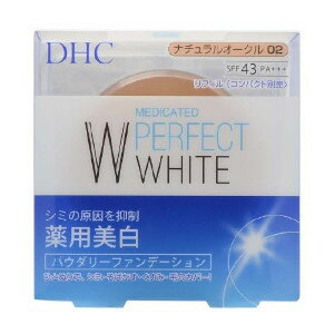 商品名 DHC 薬用 PW パウダリーファンデーション ナチュラルオークル02　10g 商品説明 ひとぬりで、シミ・そばかす・くすみ・毛穴カバー！ メラニンの生成を抑え、シミ・そばかすを防ぎながら、ひとぬりでシミ・そばかす・くすみ・毛穴をカバー。汗・皮脂に強く、美しい仕上がりが持続します。 SPF43・PA+++ 無香料・パラベンフリー 専用スポンジ付 リフィル(つめかえ用) ※専用のコンパクトは別売りです。 ナチュラルオークル02：自然な明るさの肌色 内容量 10g 区分 医薬部外品 販売元 DHC JAN 4511413306420 生産国 日本 広告文責 へるすぴあ楽天市場店 048-420-9836