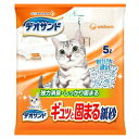 【ポイント2倍】【3980円以上送料無料】ユニチャーム デオサンドギュッと固まる紙砂5L【デオサンド】3個セット※メーカー都合によりパッケージ、デザインが変更と...