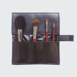 【3980円以上送料無料】熊野化粧筆　4点初心者セット(収納ケース付)