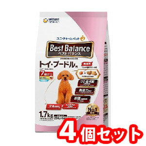 【3980円以上送料無料】【ポイント2倍】4個セット　ユニ・チャーム ベストバランスふっくら仕立てトイ・プードル用7歳が近づく頃から始める低脂肪設計1.7kg　4520699681817※メーカー都合によりパッケージ、デザインが変更となる場合がございます