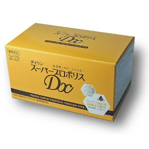 商品名 ダイリンスーパープロポリスDX 原材料 麦芽糖、粉末還元麦芽糖水飴、プロポリス抽出物、香料、炭酸水素ナトリウム 内容量 1g×32包／約1ヶ月分 栄養成分（1袋／1gあたり） エネルギー：4.05kcal たんぱく質：0g 脂質：0.01g 炭水化物：0.99g 食塩相当量：0.468mg 区分 健康食品 販売元 ダイリン販売株式会社 原産国 日本