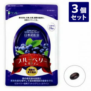 【3980円以上送料無料】ブルーベリー＆ルテイン31粒　3個セット