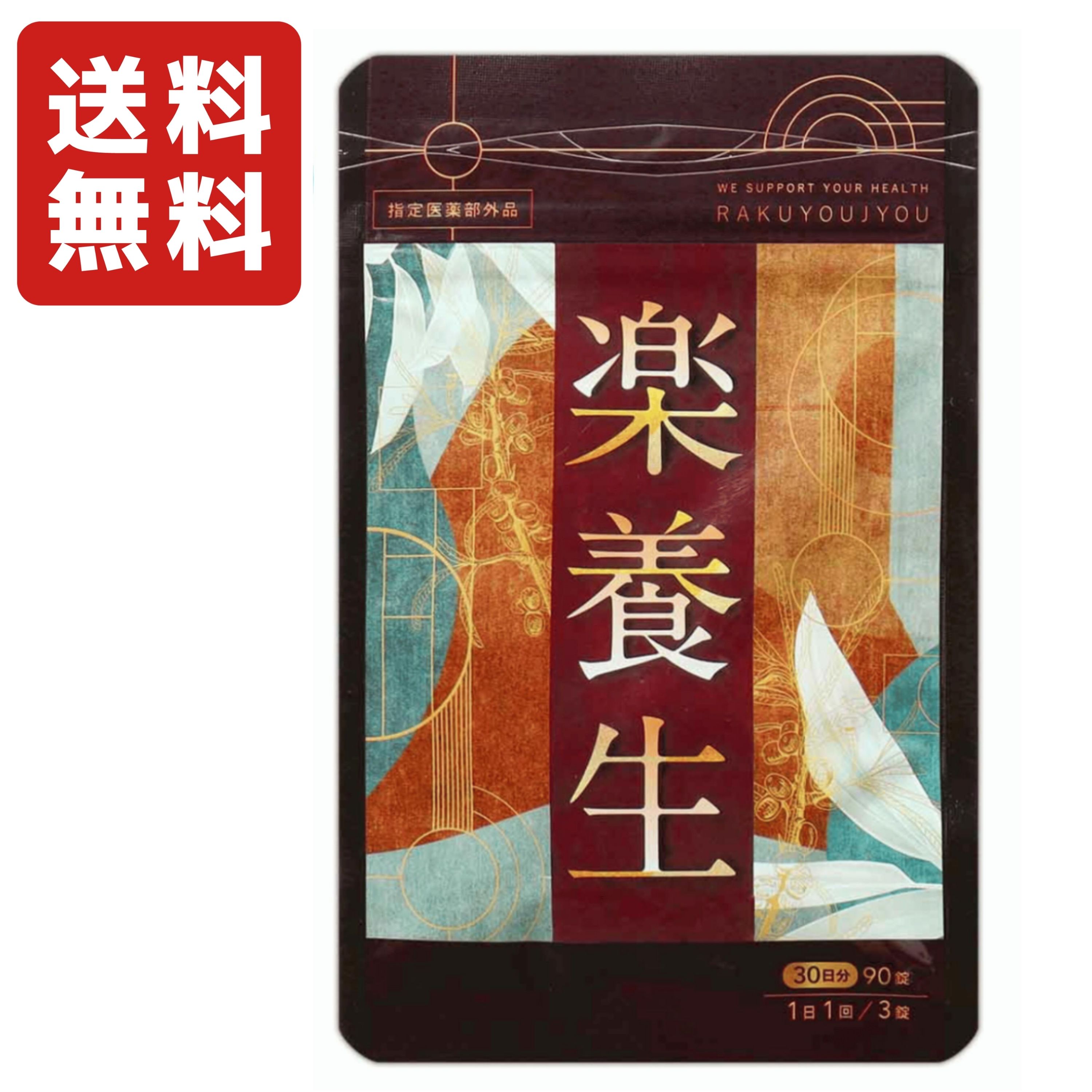 楽養生 90錠 ( 30日分 ) 養生仙薬研究所 サプリ サプリメント 歯周病薬 歯痛 歯肉炎 歯茎 ［指定医薬部外品］