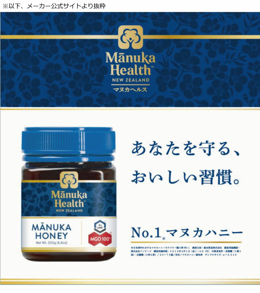 マヌカヘルス マヌカハニー MGO115+(旧MGO100+) 500g ×4個 【正規品】 ハチミツ 蜂蜜 送料無料