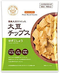 【ビオクラ】12袋セット！大豆チップス ゆずこしょう35g×12袋　ノンフライスナック 国産 大豆 低糖質 糖質制限 スナック菓子 ノンフライ 大豆