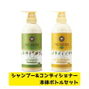 プロハーブEMヘアシャンプー&ヘアコンディショナー本体ボトルセット(各500ml）　ヘアケア スカルプケア ダメージヘア ノンシリコン 頭皮 頭髪 髪毛 サラサラ しっとり なめらか 泡立ち ヤシ油 食物性 プロハーブ化粧品 岐阜アグリフーズ