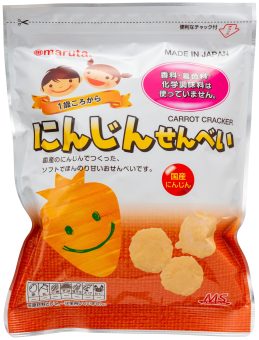 楽天ヘルシーファーム【太田油脂】 にんじんせんべい　30g　　maruta MS無香料 無着色 国産 化学調味料不使用 遺伝子組み換え作物不使用