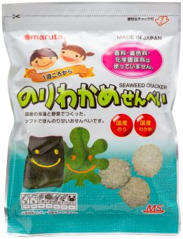 のりわかめせんべい 27g　MS maruta 無香料 無着色 化学調味料不使用 キッズ お菓子