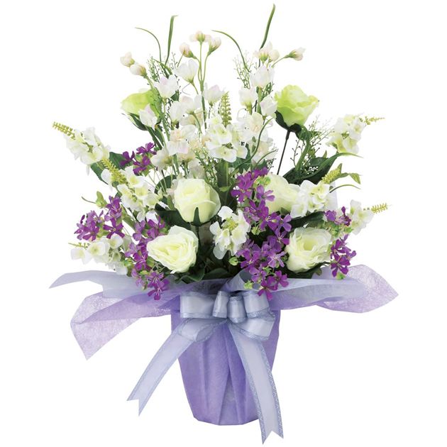 ★出荷日数目安 こちらの商品はメーカー直送、通常5〜8営業日で出荷となります。 商品名 光の楽園(2026年版)　清流　品番：490R85　高さ：47cm 【アートクリエイション】 重量 約700g メーカー名 アートクリエイション ブランド 光の楽園 サイズ 約 幅40×奥行30×高さ47cm ※商品サイズは、花や葉が広がった状態での全体サイズ（器も含めた高さ）になります。 素材・原材料・成分 本体素材：ポリエステル+ポリエチレン 花器素材：ポリプロピレン ご注意 ※「光の楽園シリーズ」は、受注生産・メーカー直送の為、代金引換はご利用になれません。 ※光の楽園は、ひとつひとつが手作りの為、商品のお届けまでに6〜7日程いただいております。 ※また、完全受注生産の為、イメージ違いによるご返品はできませんのであわせてご了承下さい。 ※お届けは、基本的にはメーカーからの直送となります。 その他 ※光の楽園のギフトサービスは、メッセージカード、立て札、熨斗、ラッピング（一部の小さい商品のみ）を対応しています。 ギフトサービスをご希望の方は、ご注文時に備考欄にご記入ください。また、不明な点はお気軽にお問合せください。 原産国または製造国 日本 広告文責：株式会社健人　電話番号　048-252-3939 区分：生活雑貨 サブカテゴリー：　フラワー・グリーン > 光の楽園 > 光の楽園　グリーンシリーズ > 光の楽園　仏花シリーズ > 光の楽園　5250円〜10499円 関連ワード：　光触媒/人工観葉植物/フェイクグリーン/バンブー/造花/フェイクフラワー/アートフラワー/イミテーションフラワー/インテリア/消臭/除菌/お祝い/ギフト/開店祝い/開業祝い/誕生日/母の日/父の日 光の楽園とは？ 光の楽園とは？ 光の楽園は、太陽光や蛍光灯の光に反応する“光触媒技術”を利用し、一つ一つ丁寧に人の手によって造られている人工植物です。置いておくだけでお部屋の空気をキレイにし、消臭、防菌、さらには人体に影響のあるホルムアルデヒドの除去までしてくれます。 ■消臭「光の楽園」はタバコ・ペット・アンモニアなどの気になる悪臭を消去します。 ■抗菌・抗ウイルス「光の楽園」は大腸菌、黄色ブドウ球菌等の細菌類やウイルスを光触媒の酸化力により分解し増殖を抑えます。 ■防汚・防カビ「光の楽園」はカビや表面に付着した種々の有機物を分解し、汚れを防ぎます。 ■ホルムアルデヒドの分解・除去「光の楽園」はシックハウス症候群の原因の一部として考えられる、ホルムアルデヒドやダイオキシンを分解、除去します。 光の楽園が選ばれる理由 ギフトサービス 光の楽園(2026年版)　清流　品番：490R85　高さ：47cm 【アートクリエイション】 ページトップへ光の楽園(2026年版)　清流　品番：490R85　高さ：47cm 【アートクリエイション】 「光の楽園　ナチュラルサラサドウダン　品番：2411A215　高さ：90cm」は、太陽光や蛍光灯の光に反応する「光触媒技術」を利用し、一つ一つ丁寧に人の手によって造られている人口観葉植物（フェイクグリーン・フェイクフラワー）です。造花は、水やりの必要がなく衛生面や周囲の環境により、 生の植物では、適応できない場所でも比較的簡単に装飾できるのが魅力です。 酸化チタン光触媒は、太陽の光や可視光（屋内の目に見える光）のエネルギーを使って種々の有機物質やニオイを分解する作用があります。 「光の楽園」では、株式会社豊田中央研究所が開発した可視光応答型光触媒「V-CAT」を使用し、高い消臭・抗菌・防汚・ホルムアルデヒド分解力を備えたより快適な環境を提供いたします。 ★期間限定のポイントアップでお買い得です。 期間　2026年2月26日（木)15：00〜3月26日（木)　8：59までとなります。