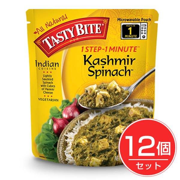 カシュミア風ほうれん草とカッテージチーズのカレー　285g　（Kashmir Spinach）　×12個セット　- アリサン