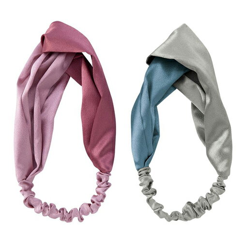 クロスカラーのヘアバンド 2色組 - コモライフ ※ネコポス対応商品