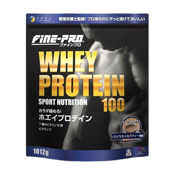 ファインプロ ホエイプロテイン100 ロイヤルミルクティー風味 1012g - ファイン