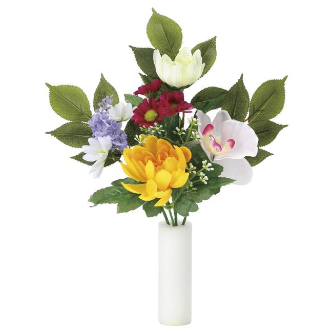 光の楽園(2025年版) 仏花ラン2個セット 品番：2390A28 高さ：28cm - アートクリエイション [光触媒/人..