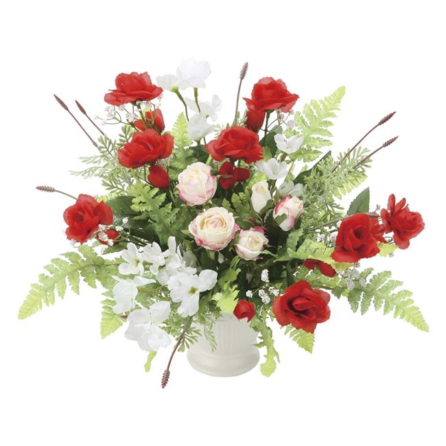 光の楽園(2025年版) アンクルローズ 品番：2547A95 高さ：32cm - アートクリエイション [光触媒/人工観葉植物]