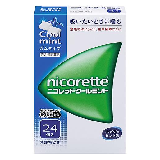【第(2)類医薬品】 ニコレットクールミント 24個 - ジョンソン＆ジョンソン [セルフメディケーション税..