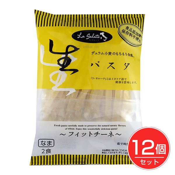 ラ・サルーテ 生パスタ フィットチーネ 2食×12個セット - 本田商店