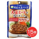 てり焼き野菜大豆バーグ 100g×15個セット - 三育フーズ