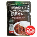 ベジタリアンのための野菜カレー 200g×20個セット - 桜井食品