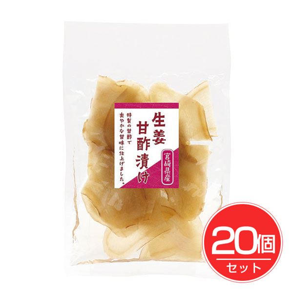 上沖 宮崎県産生姜甘酢漬け 60g×20個セット - 上沖産業