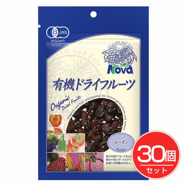 有機ドライフルーツ レーズン 120g×30個セット - ノヴァ