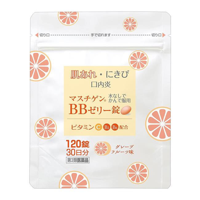 【第3類医薬品】 マスチゲンBBゼリー錠 120錠 - 日本臓器製薬 ※ネコポス対応商品 [ビタミンB2/肌あれ]