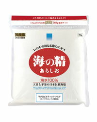 ★出荷日数目安 こちらの商品は、通常2〜3営業日で出荷となります。 商品名 海の精 あらしお (赤)　760g　【海の精】 内容量 760g メーカー名 海の精 ブランド 海の精 素材・原材料・成分 海水（伊豆大島産） 保存方法 高温多湿を避け、常温で保存してください。 ご注意 海水中のカルシウムにより、小さな粒ができることがありますが、成分や味には影響ありません。 原産国または製造国 日本 賞味期限 パッケージまたはラベルに記載 広告文責：株式会社健人　電話番号　048-252-3939 区分：セレクトフード サブカテゴリー：　調味料 > 塩 こちらの商品もおすすめ 海の精 あらしお (赤)　3kg 海の精 あらしお (赤)　350g 海の精 あらしお (赤)　170g 海の精 あらしお (赤) ◆伊豆大島産海水100％　天日濃縮　釜炊き製法 ◆国立公園内・伊豆大島の立体塩田で海水を天日濃縮 ◆伝統を継承した釜炊き製法 ◆ニガリ成分を十分に残し、おいしい塩類バランスを保った伝統海塩 ◆粒子は細かく均一で、わずかにしっとりとした仕上がり ◆塩気の後に甘さが広がる ◆塩焼き、漬物など、塩の旨味を生かす様々な料理に 海の精 あらしお (赤)　760g　【海の精】 ページトップへ海の精 あらしお (赤)　760g　【海の精】 「海の精 あらしお (赤) 760g」は、伊豆大島で海水から直接生産される貴重な国産海塩です。黒潮の運ぶ清麗な海水100％が原料。太陽と風と火の力による日本の伝統的な製塩法で作られています。シンプルな料理ほど、おいしさがよく分かります。お吸い物やスープ、煮物、炒め物、サラダ、野菜の即席漬けや塩蒸しなどに。760g入。