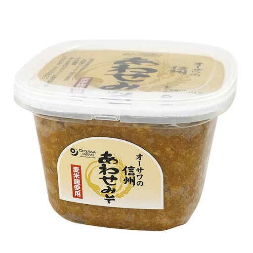 オーサワの信州あわせみそ 麦米麹使用 750g - オーサワジャパン オーサワの信州あわせみそ 麦米麹使用 750g - オーサワジャパン