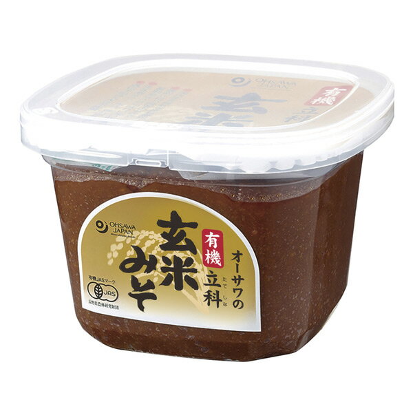 オーサワの有機立科玄米みそ カップ 650g - オーサワジャパン