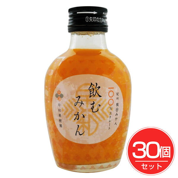 早和果樹園 飲むみかん 180mL×30個セット - 早和果樹園
