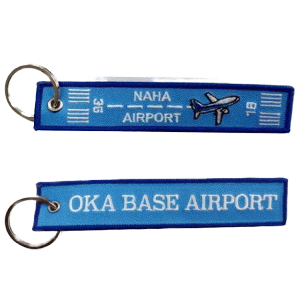 【送料無料】フライトタグ 那覇空港 Ver. OKA BASE AIRPORT 青のサムネイル