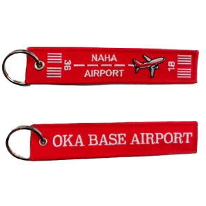 【送料無料】フライトタグ 那覇空港 Ver. OKA BASE AIRPORT 赤