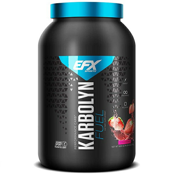 【送料無料】Karbolyn FUEL 1.95kg スポーツ カーボリン 炭水化物補助食品 水溶性複合炭水化物パウダー シュガーフリー グルテンフリー 安定的にエネルギーを体に供給EFX Karbolyn Fuel 1.95kg Strawberry