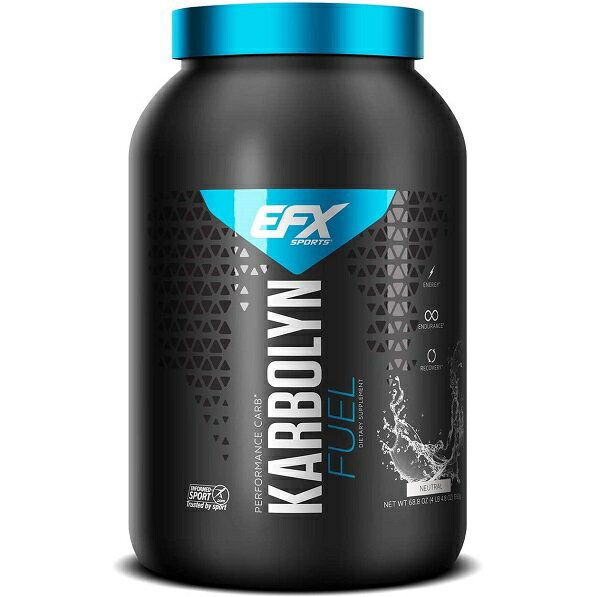 【送料無料】Karbolyn FUEL 1.95kg スポーツ カーボリン 炭水化物補助食品 水溶性複合炭水化物パウダー シュガーフリー グルテンフリー 安定的にエネルギーを体に供給EFX Karbolyn Fuel 1.95kg Neutral