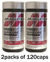 ハイドロキシカットハードコアスーパーエリート 速放性サーモカプセル 120粒2本セット Muscletech Hydroxycut Hardcore Super Elite 120 Rapid Release Thermo Capsules Pack of 2