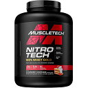  マッスルテック ニトロテック 100％ ホエイゴールド プロテインパウダー イチゴのショートケーキ 2.28kg 69回分 Muscletech Nitro Tech100% Whey Gold Protein 5lbs 69 servings &#9829 Strawberry Shortcake