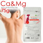 カルシウム＆マグネシウム 粉末 75g★絶対必要な体をつくる基本【子供の成長 健康 サプリ サプリメント パウダー ドロマイト】