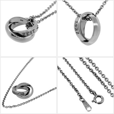 ネックレス メンズ ロイヤルスタッグゼスト Royal Stag Zest ネックレス ダブルリング BKダイヤ シルバー アクセサリー メンズ ペンダント ネックレス SN25-005【tri】【正規取扱店】【送料無料】【ギフト】【P1020】