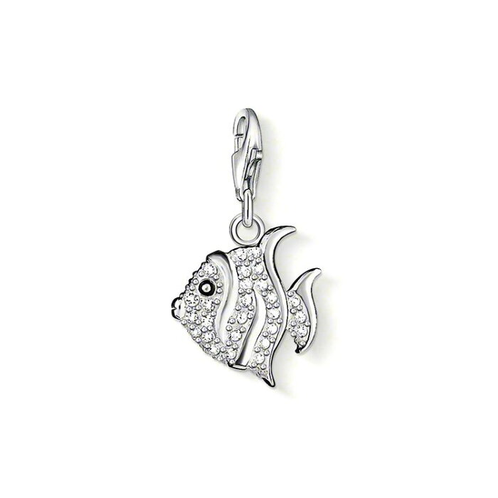 【楽天スーパーSALE 30%OFF セール】チャーム トーマス・サボ THOMAS SABO アクセサリーフィッシュ 魚 熱帯魚 シルバー925 CZ キーホルダー レディース 0924-041-14 正規品【送料無料】【SS3P10】おしゃれ 大人 女性 贈り物 ギフト【あす楽対応】